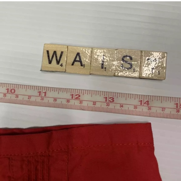 Rodney Clark red a-line flare cotton skirt size 8 - Picture 4 of 5